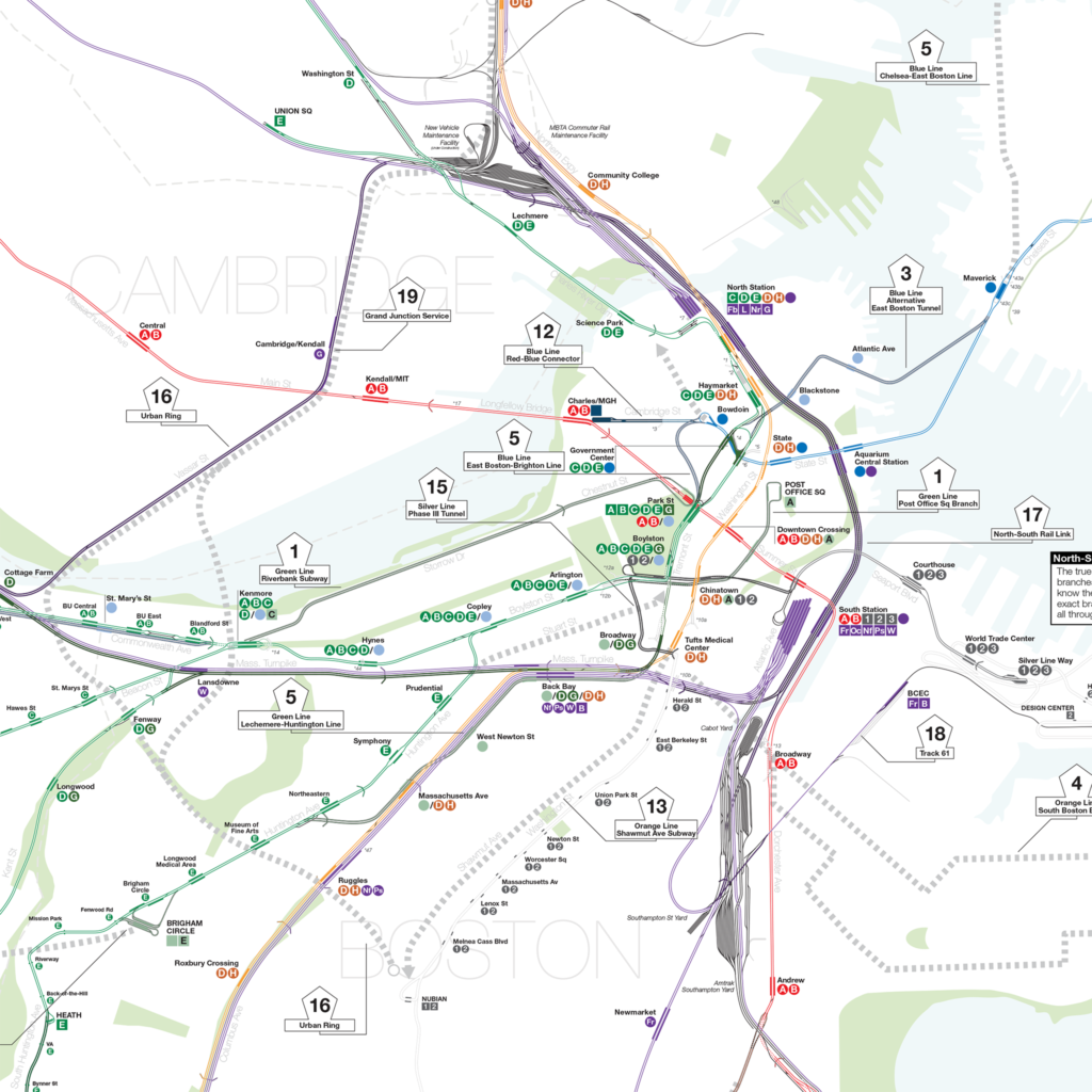 Boston Historic "T" Expansion Track Map - Image 3