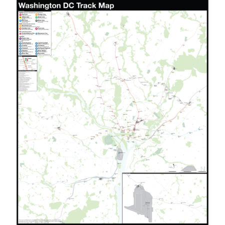 Washington DC Track Map : Complete and Geographically Accurate
